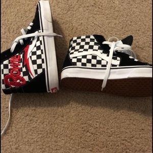 David bowie size 8.5 women's vans worn one time.